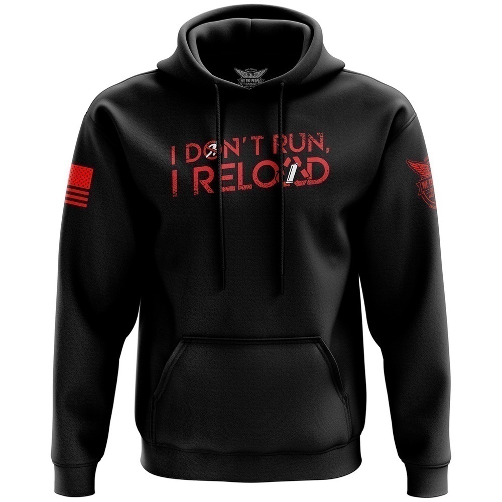 I DON'T RUN HOODIE 2A 2nd Amendment Pro Gun Gadsden Sweatshirt Hoodie